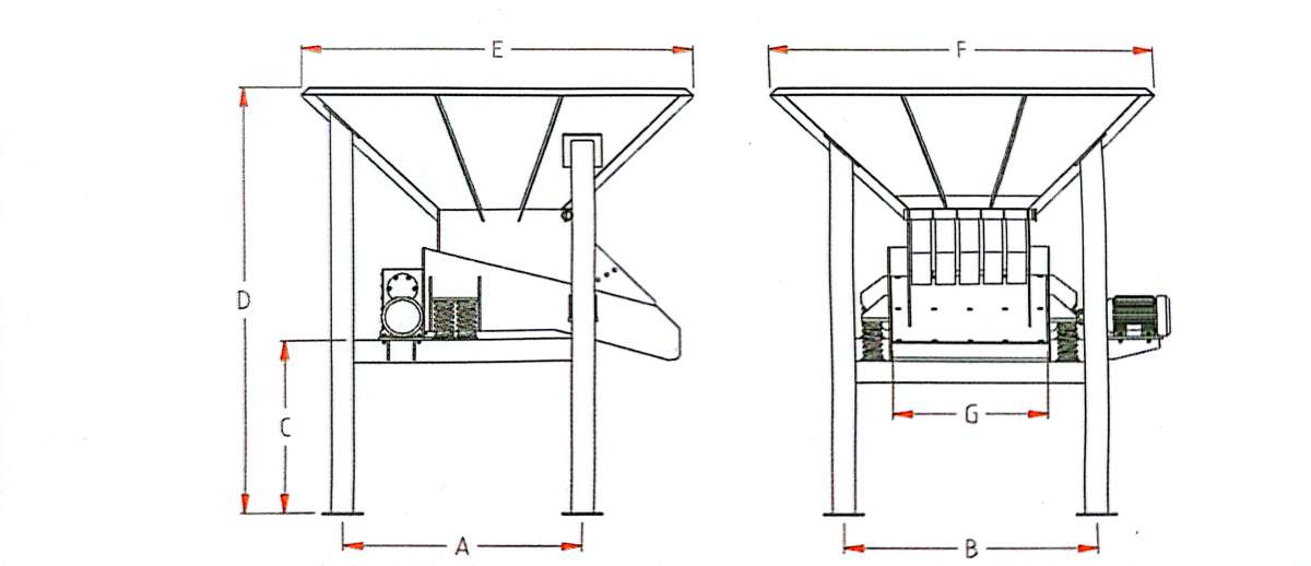 Вибрационный питатель с приёмным бункером — Авангард